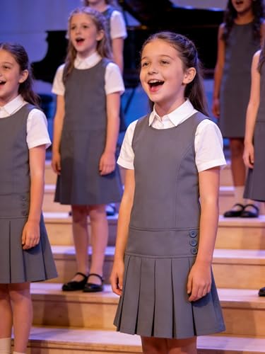 Robe pull d'uniforme scolaire plissée pour fille de marque Bienzoe