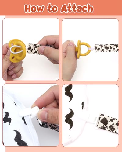 Image of babygoal Baby Pacifier Clips 8 Pack, Pacifier Holder Clip for Boys and Girls Fits Most Pacifier and Binkies-Neutral Color