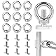 Forbabe 10 Stück Ringmutter M8 und Hammerkopfschrauben M8*20mm Edelstahl Ringschraube Ösenschraube Zum Befestigen und Stützen von Objekten (M8*20mm)