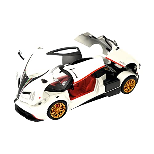 Image of WireScorts 1:24 Scale Die-Cast Pagani Huayra Large with 4 Openable Doors Pull Back Action, Working Lights, Movable Front Wheels & Working Horn - Multi Color