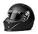 Conquer Snell SA2020 Approved Full Face Auto Racing Race Car Helmet - Adult | Men | Women | Youth - Black or White (Black, Large)