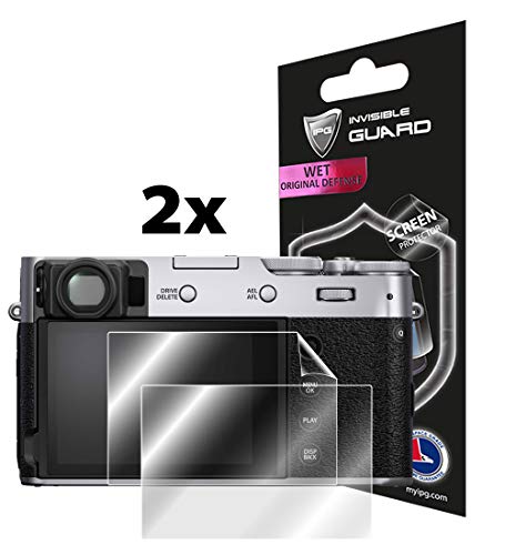 IPG for FUJIFILM X100V Digital Camera Screen Protector (2 Units) with Invisible Screen