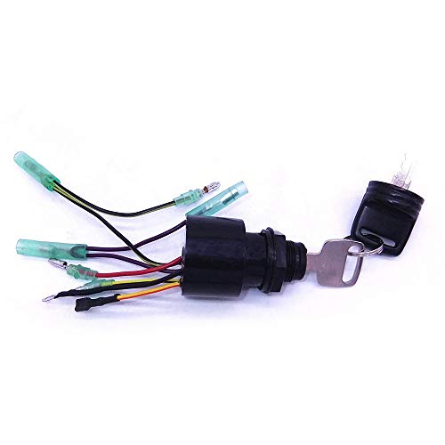 Boat Engine 87-17009A5 Ignition Key Switch for Mercury Marine Mercruiser Quicksilver Outboard Motors 3 Position Off-Run-Start