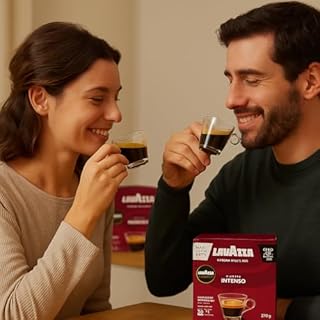 Lavazza A Modo Mio Espresso Intenso Coffee Capsules x36 (Pack of 4, Total 144 Pods) - Spiced Aroma & Medium Roast