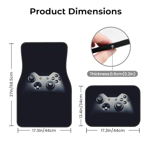 Tapis de voiture manette de jeu cadeau idéal ajustement universel auto - 4