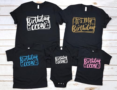 Birthday Shirt, Birthday Party Shirts, UNISEX Birthday Crew shirts, Birthday Squad, Birthday Party shirts for Women, Men, Boys, Girls, Matching Family Birthday T-shirts4