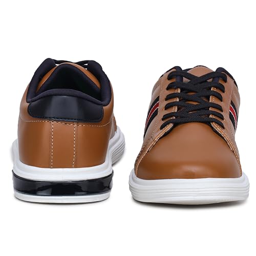 Image of ATHCO mens Milan Sneaker|Memory Foam Comfort|Laceup|Casual Shoes for Men|Soft Trendy Shoes For men|Fashion Sneaker|Genz|Millennials|Alpha|Footwear|Lightweight|EasyCare|Comfortable|Dailyuse|Extrasoft|SlipResistant|Durable|EasyCare|Shoes For Men's & Boy's