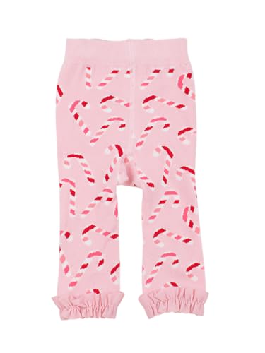 Image of RuffleButts Baby Girls Patterned Footless Ruffled Tights - Ruffle Tights