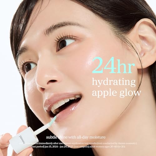 Image of NOONI Korean Lip Oil - Applemint | Long-Lasting, Moisturizing, Plumping, Revitalizing for Dry Lips, Waterproof, No Peel Off, Hydrating, Nourishing Crystal Clear Lip Stain, 0.12 FL Oz