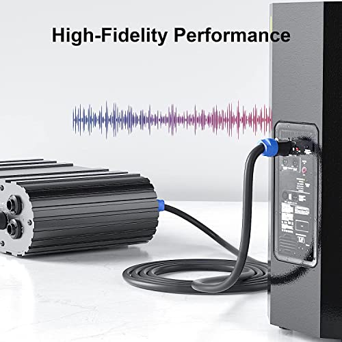 ebxya 3 feet speakon speaker cable 12 gaugeawg - premium speakon to speakon audio cable cord with nl4fx nl4fc connector - 4 conductor