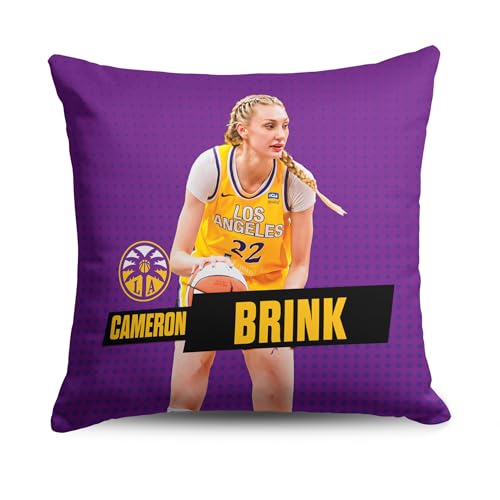 Northwest WNBA Los Angeles Sparks Cameron Brink Throw Pillow, 18x18 inches