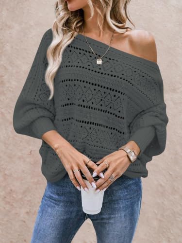 Image of Cakulo Womens Off Shoulder Oversized Pullover Knit Sweater