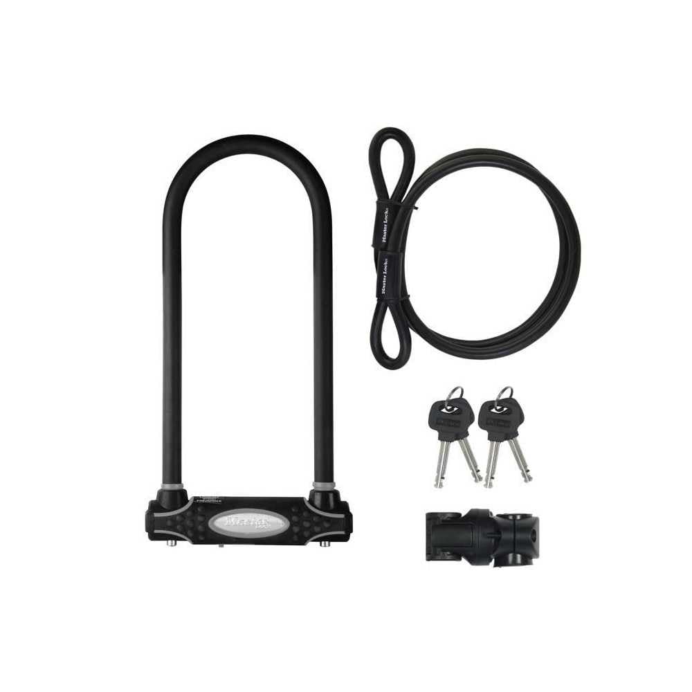 Master Lock Sold Secure Gold D-Lock+Cable 11X28X120cm 8285EURDPRO