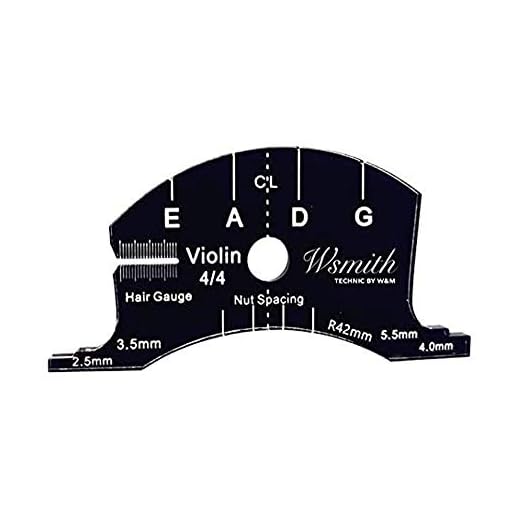 Jiayouy 1pcs 4/4 Violin Bridges Repair Reference Tool Fingerboard Scraper Making Template Tool Black