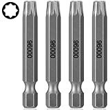 MorningRo 4pcs Spider Driver Bits, 8 point star bit 2