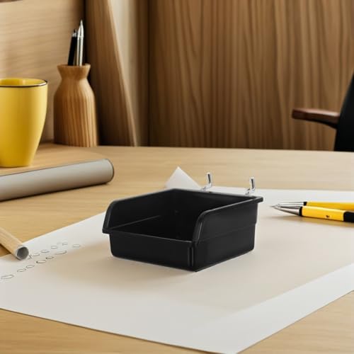 Boîte à composants plastique noir pour panneau perforé atelier 10pcs - 6