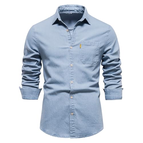 Chemise western respirante pour homme élimine les plis et la transpiration du look denim