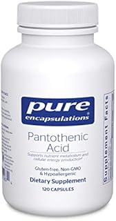 Pure Encapsulations Pantothenic Acid | Hypoallergenic Supplement Supports Cellular Energy Production, Adrenal and Cardiovascular Health | 120 Capsules