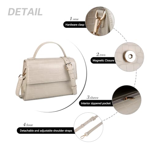 Image of Gladdon Small Crossbody Purse for Womens Trendy Ladies Top Handle Shoulder Bags(S: 5.12''x 7.87''x 2.56'')