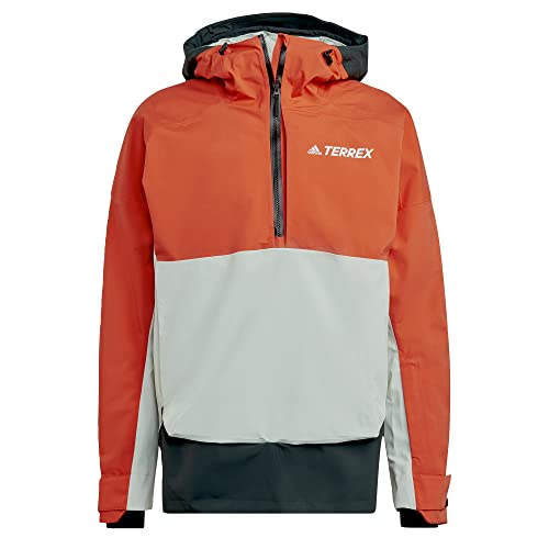adidas Terrex Rain.RDY - Anorak de nieve para hombre, color naranja, talla M