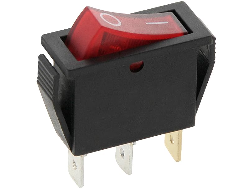 Interrupteur universel de 1 via 16 A Rouge, cablepelado®