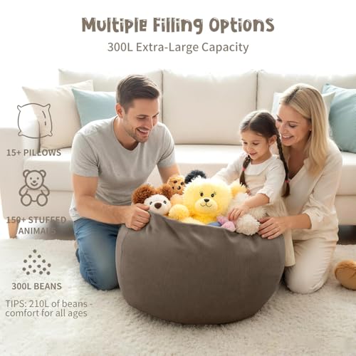 Nobildonna Sitzsackstuhl für Kinder und Erwachsene, nur Bezug (Keine Füllung) für...