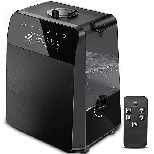 6L Warm and Cool Mist Humidifiers Large Room Baby Bedroom, Customized Humidity Vaporizer