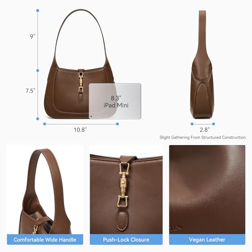 Image of BOSTANTEN Shoulder Bag for Women Designer Lightweight Leather Purses