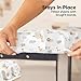 2-Pack Waterproof Pack and Play Sheets, Mini Crib Sheets Fitted for Boy, Girl - 38 x 26 Viscose from Bamboo Pack N Play Mattress Sheets for Graco, Toddler Playard Baby Crib Sheets Neutral (Foxtrot)