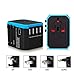 Produktbild Reiseadapter Universal Power Adapter Ladegerät weltweit Adapter Wandstecker Steckdosen Konverter für Mobiltelefone,Blackblue