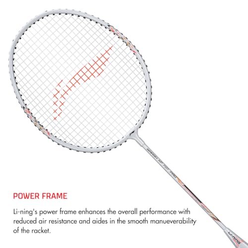 Li-Ning Aluminium XP-707 PRO Badminton - (Strung)+ Full Cover,Pink 2 411Sl8KHVvL