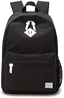 Danny®Lightweight Waterproof Casual Backpack for Youth Teenager Girls and Boys School Bags with 14-15 inch Laptop Rucksack Black