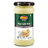 Shan Ginger Garlic Paste 24.69 oz (700g) - Traditional Taste Enhancing Cooking Paste from Fresh Ground Ginger and Garlic - Suitable for Vegetarians - Airtight Glass Jar