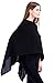 Modern Kiwi® Solid Knit Short Asymmetric Wrap Poncho Topper