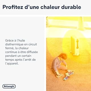 De'Longhi Radia S - Radiateur à Huile pour Pièces jusqu'à 60m³, Chauffage Électrique avec Thermostat de Sécurité, 9 Éléments, Chauffage Personnalisé avec Antigel, Portable, 2000W, Blanc (TRRS0920)