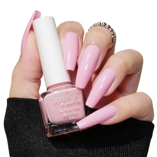 Image of Nail Polish Delicate Pink - Light Baby Pink Shade Long-Lasting, High-Shine Finish | Chip-Resistant & Quick-Drying Formula | Vegan & 12-Free Nail Paint For Women 5ml