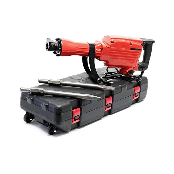 Sloophamer breekhamer 1700W met beitel & accessoires voor o.a. beton, metselwerk 1900 omw/min.