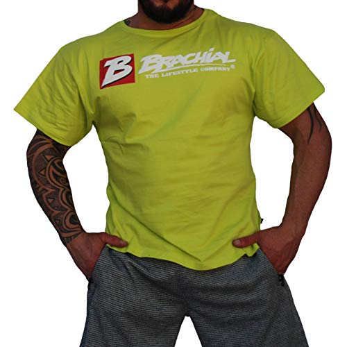Brachial Premium Herren T-Shirt Sign Next Loose-Fit Grün XL - für Freizeit Bodybuilding Workout Gym Kraftsport Fitness Cover