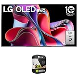 LG OLED65G3PUA OLED evo G3 65 Inch 4K Smart TV (2023 Model) Bundle with 2 YR CPS Enhanced Protection Pack