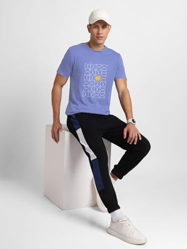 Image of Nobero Men's Regular Graphic Printed T-Shirt for Men | Soft Cotton | Classic Fit | Printed Casual Tshirt for Men