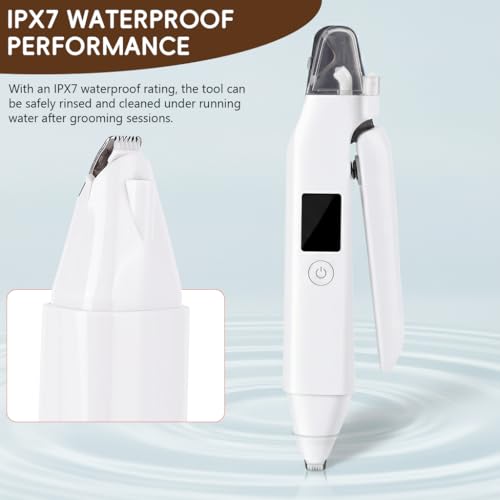 Image of Qpets 2-in-1 Pet Nail Clipper & Hair Trimmer with LED Light, IPX7 Waterproof, Illuminated Precision Paw Trimmer Dual Head Nail Clipper Grooming Tool for Dogs & Cats
