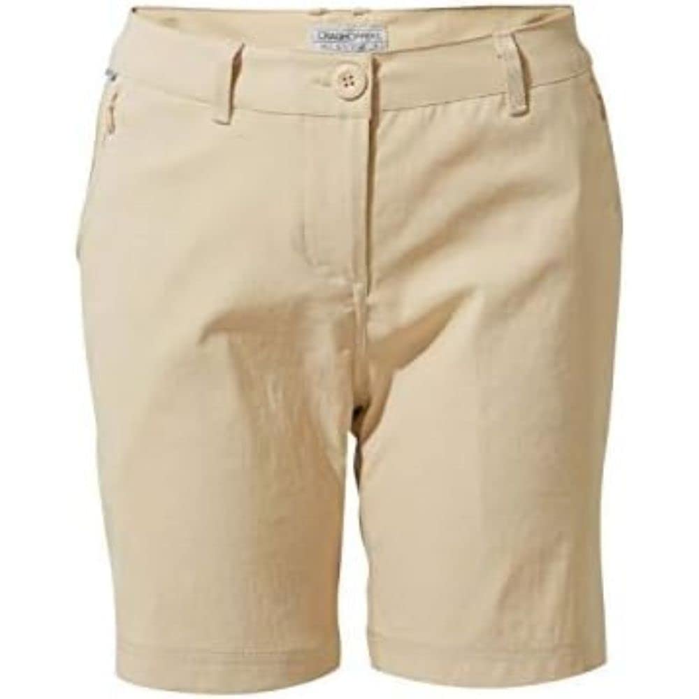 Craghoppers Women's Kiwi Pro Walking Shorts Stretch Water Repellent Hiking Pants Desert Sand 16