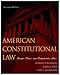 American Constitutional Law: Governmental Powers and Democracy