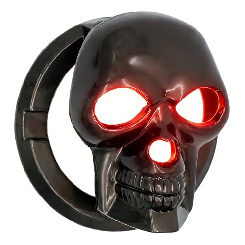 DUNGGLE Skull Ignition Protective Push Start Button Cover - Anti-Scratch Car Engine Decoration Ring