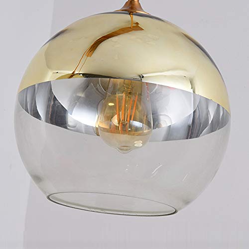 Suspension salon moderne dorée E27 lustre réglable pour chambre - 2