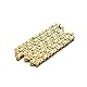WOOSTAR 428 Schwerlast Antriebskette 104 Glieder Ersatz für Motorrad ATV 4 Wheeler Quad Dirt Bike Go Kart Gold