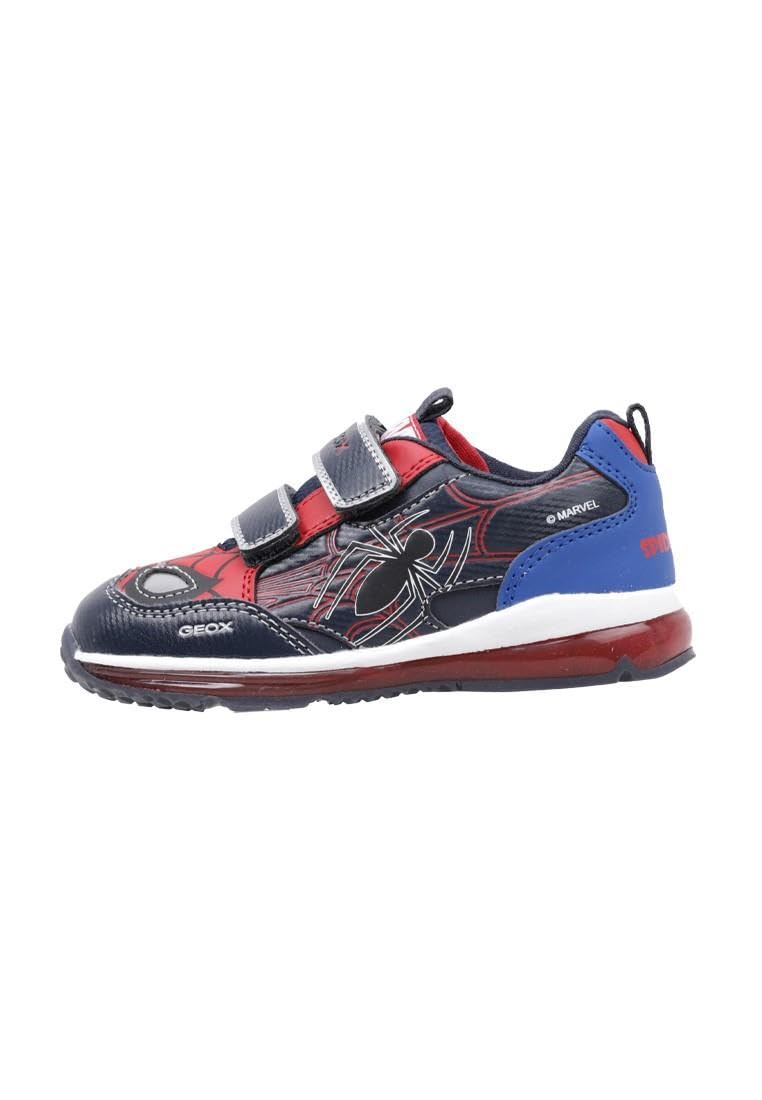 Geox Boy's B Todo Boy Sneakers, Navy Red, 7 UK Child