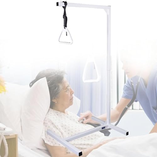 Drążek trapezowy do mobilności łóżka, regulowana wysokość dla seniorów i pacjentów, łatwy w montażu stojak do podciągania do domu i placówek opieki