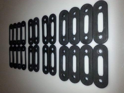 Resistance Bands Weight Straps 280lb Set: (8) 25lb, (4) 10lb, (4) 5lb, (8) 2.5lb Bands for Soloflex