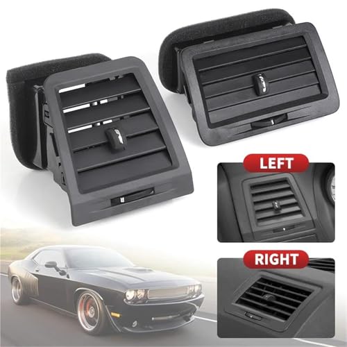 Salida de ventilación ajustable para Dodge Challenger 2008-2014, climatización 4